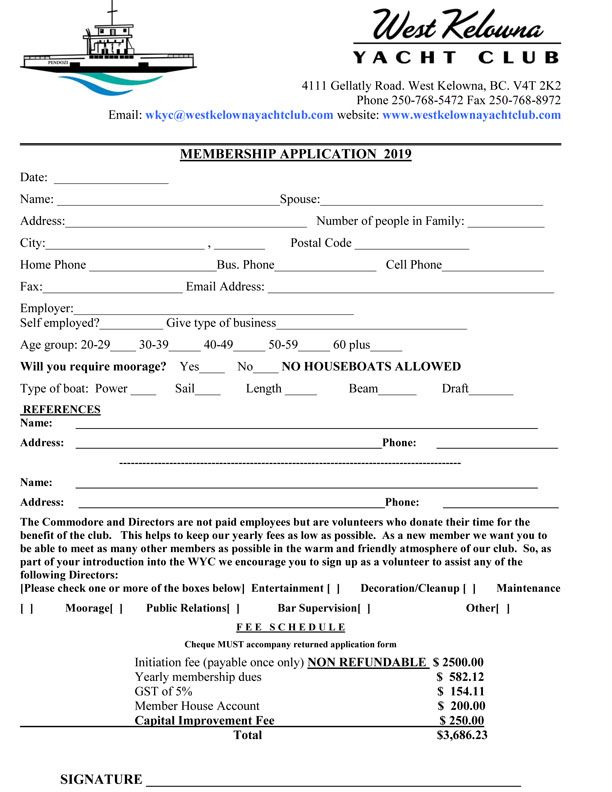 Membership Application Form