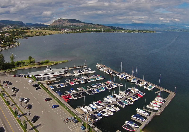 West Kelowna Yacht Club Aerial View