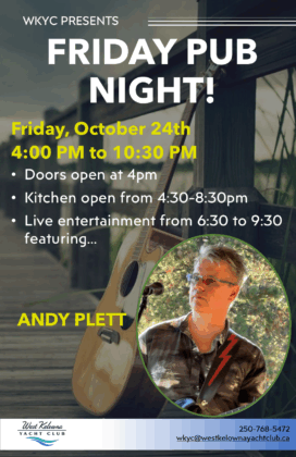 Live entertainment featuring Andy Plett
