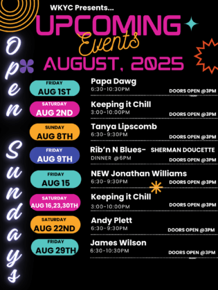 Upcoming Events For August