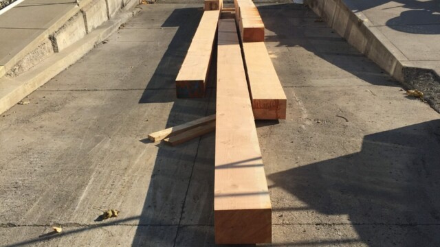 Timbers for G Dock on site